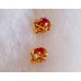 18k Gold Ruby and Diamond Earrings