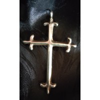 Sterling Silver Native American Sand Cast Cross Pendant