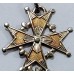 Huguenot Cross Vintage Cross 18K  Pendant