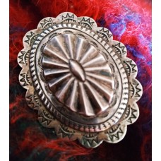 Native American Sterling Silver Brooch